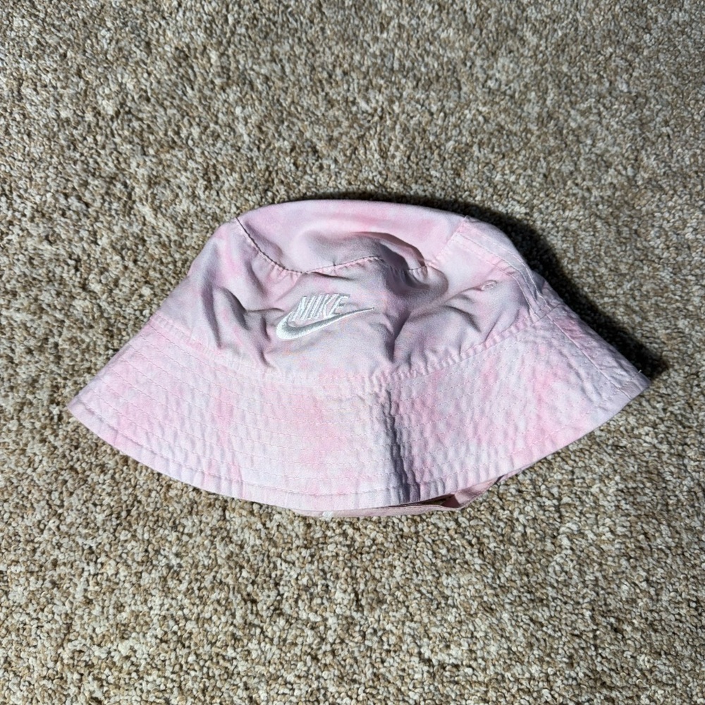 Baby/Toddler Nike Pink and Gray Bucket Hat